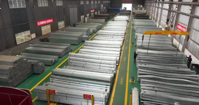 Galvanized steel reinforcement bar manufacturing workshop